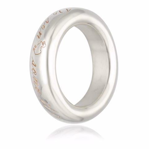 RING DODO POMELLATO SILVER 11.8GR SIZE 13 / 53