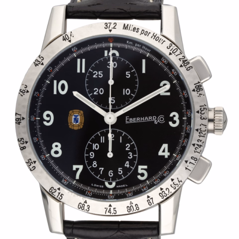 EBERHARD TAZIO NUVOLARI 31036 STAINLESS STEEL 43 MM ORIGINAL BOX YEAR 2011