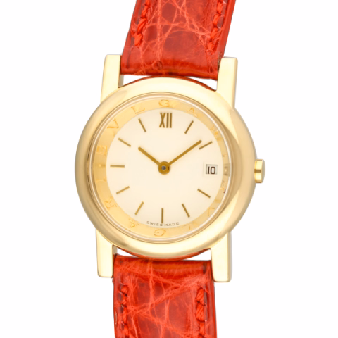 CLASSIC BVLGARI AT26GL YELLOW GOLD 18KT WHITE DIAL 26MM 