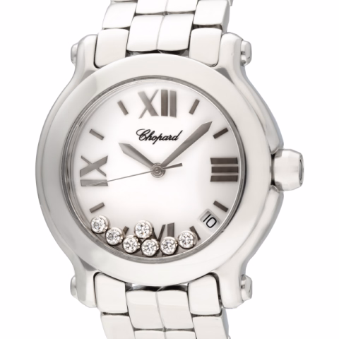 CHOPARD HAPPY SPORT 278477-3001 STAINLESS STEEL 36 MM FULL SET YEAR 2008