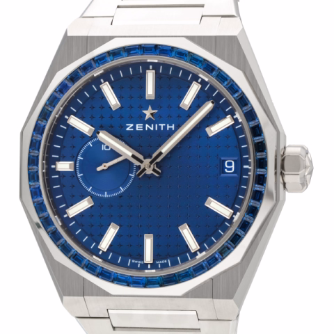 DEFY SKYLINE 16.9300.3620/51.I1001 STAINLESS STEEL AND SAPPHIRE STONES BEZEL 41MM FULL SET YEAR 2023