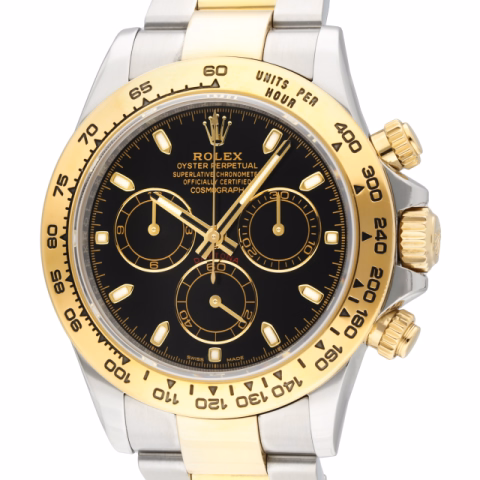 DAYTONA COSMOGRAPH 116503 STAINLESS STEEL YELLOW GOLD 18KT BLACK DIAL 40MM FULL SET YEAR 2017