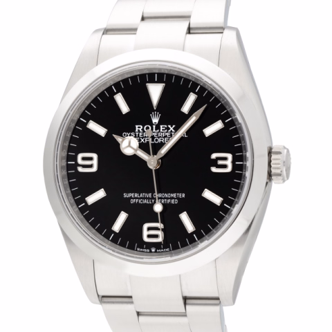 EXPLORER 124270 STAINLESS STEEL BLACK DIAL 36MM FULL SET YEAR 2021