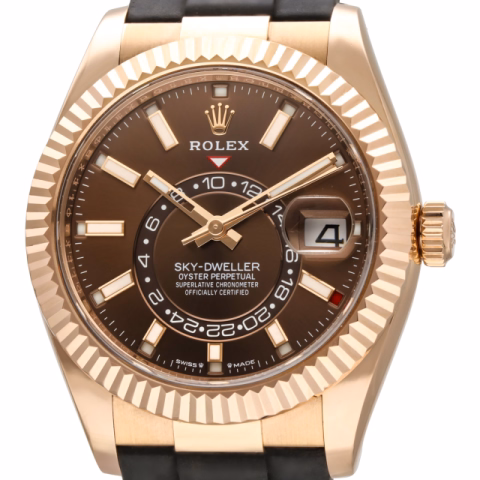SKY DWELLER 336235 ROSE GOLD AND DIAL CHOCOLATE 41MM FULL SET YEAR 2023