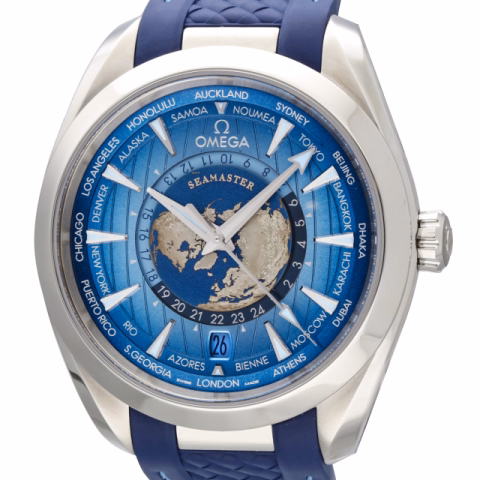 SEAMASTER AQUA TERRA WORLDTIMER 220.12.43.22.03.002 STAINLESS STEEL 43MM