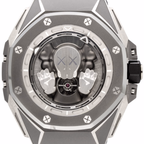 ROYAL OAK CONCEPT LIMITED EDITION TOURBILLON DESIGNED IN COLLABORATION WHIT KAWS 26656TI.GG.D019VE.01 TITANIUM 43 MM FULL SET 