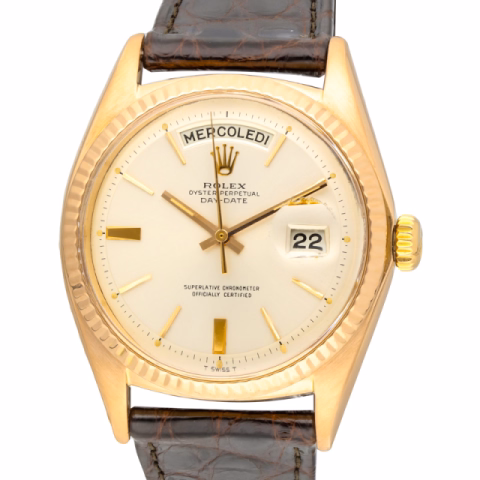 DAY DATE 1803 ROSE GOLD 18KT ITALIAN DISK 40MM AUTOMATIC MOVEMENT