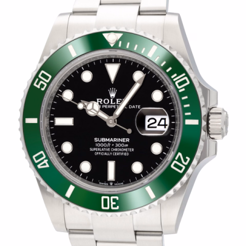 SUBMARINER DATE 126610LV STARBUCKS STAINLESS STEEL 41MM FULL SET YEAR 2021