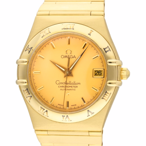 CONSTELLATION 1102.10.00 FULL YELLOW GOLD 18KT GOLDEN DIAL 36MM 