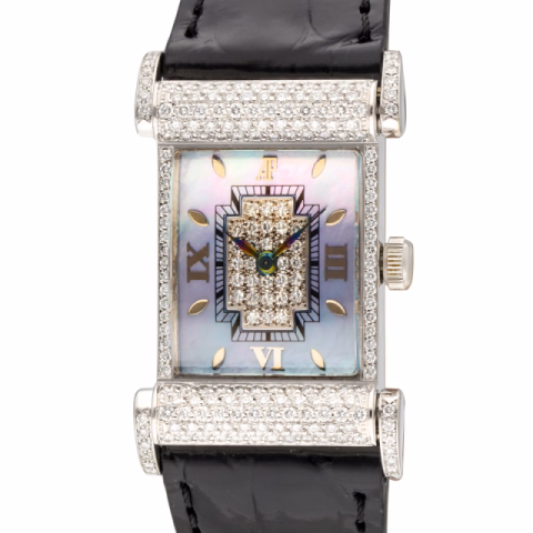 CANAPE 67165BG WHITE GOLD 18KT MOTHER OF PEARL DIAL QUARTZ MOVEMENT 21x 35MM