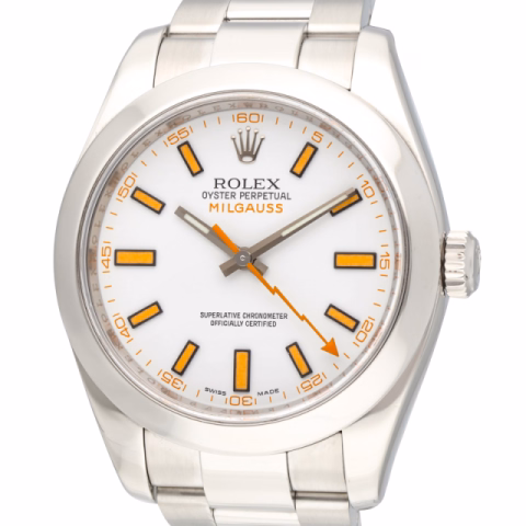 MILGAUSS 116400 STAINLESS STEEL WHITE DIAL 40MM YEAR 2008
