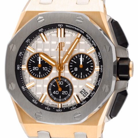 OFFSHORE CHRONOGRAPH 26420OI.OO.A015VE.01 ROSE GOLD TITANIUM 43MM FULL SET YEAR 2024