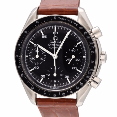 SPEEDMASTER 3510.50.00 STAINLESS STEEL 39MM LEATHER STRAP YEAR 1998 