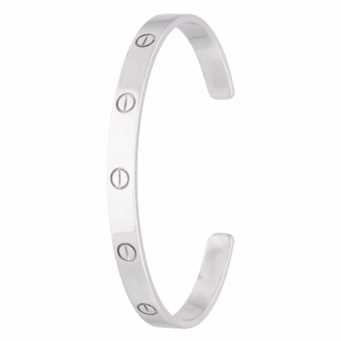 CARTIER LOVE BRACELET WHITE GOLD WEIGHT 26.5 SIZE 19
