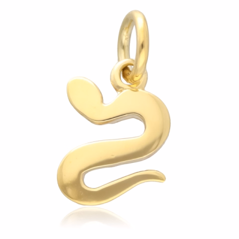 DODO SNAKE PENDANT YELLOW GOLD 1GR