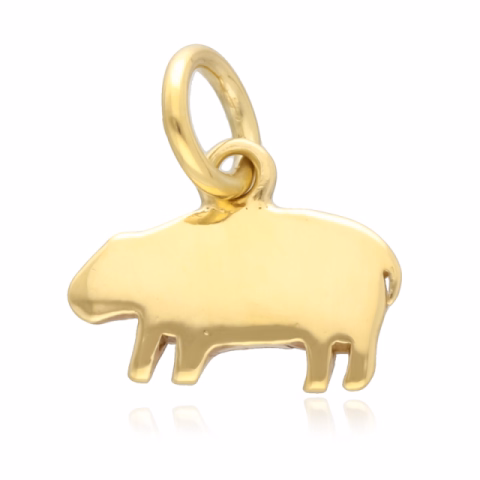 DODO HIPPO PENDANT YELLOW GOLD 1.05GR