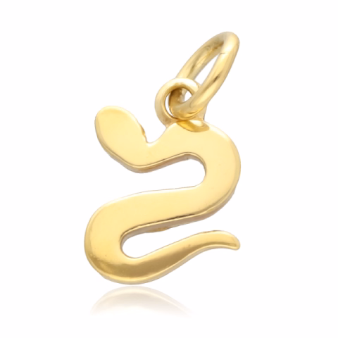 DODO SNAKE PENDANT YELLOW GOLD 1GR