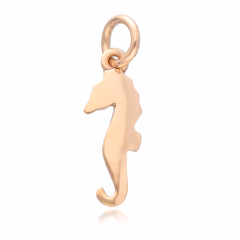 DODO SEAHORSE PENDANT ROSE GOLD 0.75GR