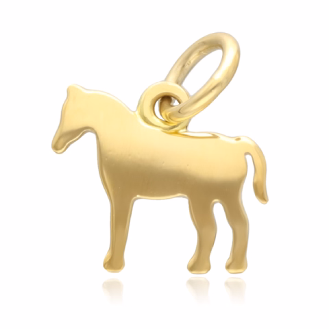 DODO HORSE PENDANT YELLOW GOLD 1GR