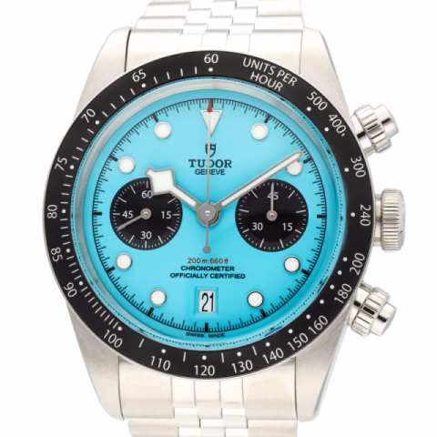 BLACK BAY FLAMINGO BLUE 79360N STAINLESS STEEL 41 MM FULL SET NEW YEAR 2026