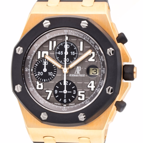 OFFSHORE 25940OK.OO.D002CA.01.A ROSE GOLD 18KT GREY DIAL 42MM FULL SET YEAR 2007