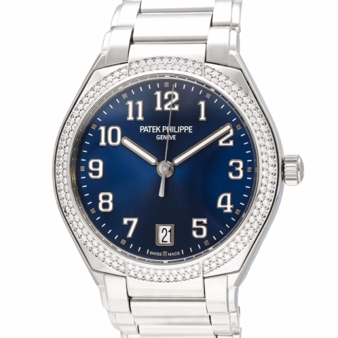 TWENTY-4 7300/1200A-001 STAINLESS STEEL DIAMONDS BEZEL BLUE DIAL FULL SET 36MM