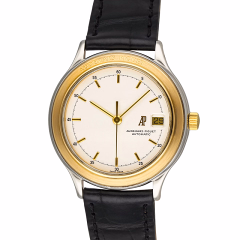 HUITIEME LADIES 77113SA STEEL YELLOW GOLD 18KT 32MM