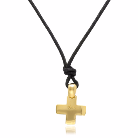 POMELLATO CROSS NECKLACE YELLOW GOLD 
