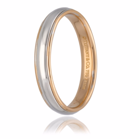RING TIFFANY & CO. PLATIN ROSE GOLD 18KT SIZE 24 / 64 WEIGHT 6.20GR