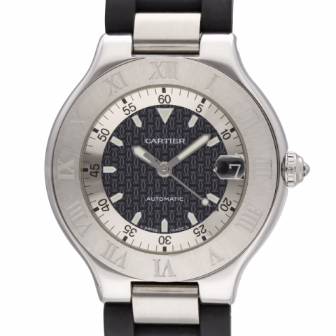 CARTIER 21MUST 2427 STAINLESSS STEEL 37 MM