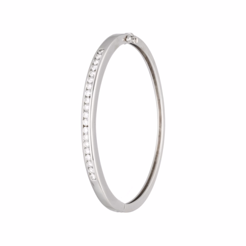BRACELET WHITE GOLD 18KT DIAMONDS 1.6ct WEIGHT 33GR