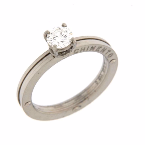 CHIMENTO SOLITAIRE(0.45CT) IN WHITE GOLD