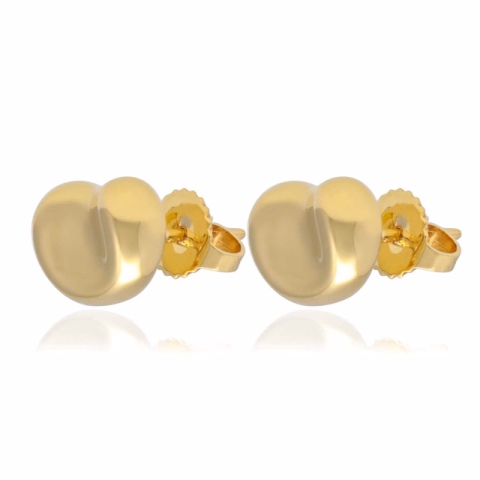 EARRING BEAN TIFFANY YELLOW GOLD 18KT 4.3GR SIZE 11MM
