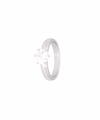 SOLITAIRE IN WHITE GOLD 18K 1.27ct DIAMONDS 