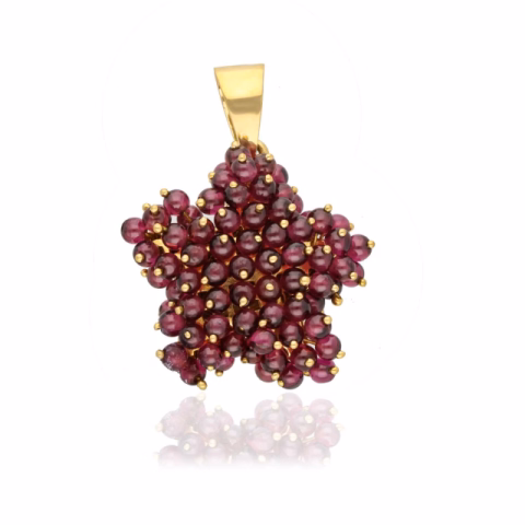 PENDANT YELLOW GOLD 18KT RUBY 5.9GR