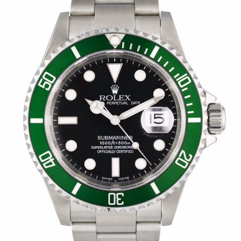 SUBMARINER FAT FOUR 16610LV STAINLESS STEEL 40MM YEAR 2004