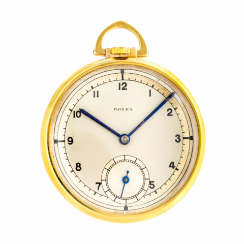 ROLEX POCKET WATCH 2274 YELLOW GOLD MANUAL WINDING 37.9GR