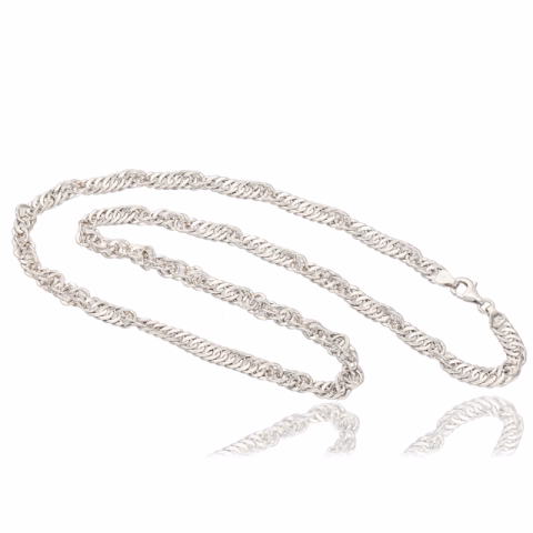 NECKLACE WHITE GOLD 18KT WEIGHT 8.5GR