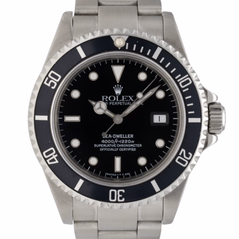 ROLEX SEA DWELLER REF. 16600 / X52xxxx COMPLETE IN STAINLESS STEEL WITH BLACK DIAL FULL SET WITH BOX AND ORIGINAL WARRANTY 2000 - PRODUCE YEAR 1991 DIAMETER 40MM