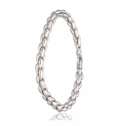 BRACELET WHITE GOLD 18KT 21GR