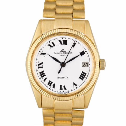 BAUMATIC 3194 3 YELLOW GOLD 18KT 30MM