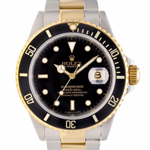 SUBMARINER 16613 STAINLESS STEEL AND YELLOW GOLD 40 MM FULL SET YEAR 1991