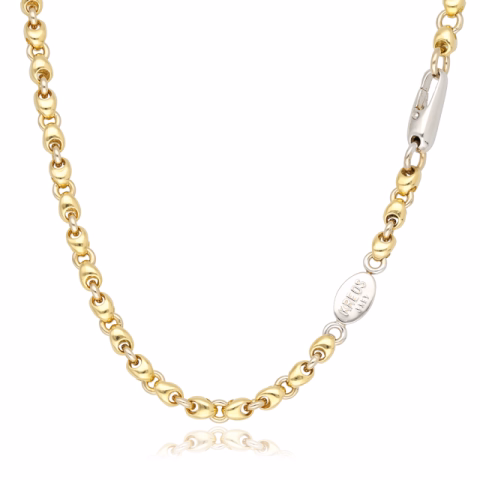 NECKLACE KREOS YELLOW -WHITE GOLD 18KT 50.9GR