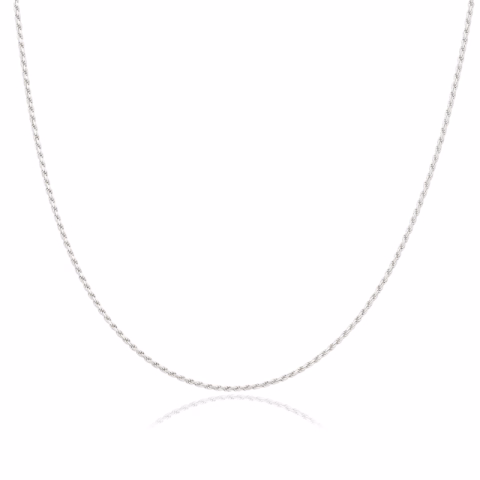 NECKLACE IN WHITE GOLD WEIGH 3.29GR LONG 40CM