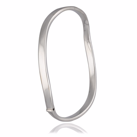 RIGID BRACELET IN WHITE GOLD 18KT WEIGHT 7.38GR