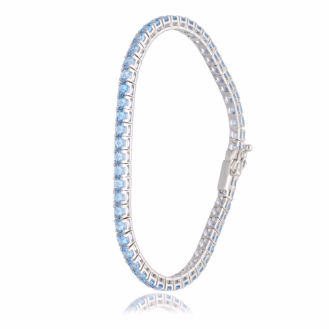 BRACELET TENNIS WHITE GOLD 18KT SPINEL 5.40ct LENGHT 17.5CM WEIGHT 10.4GR