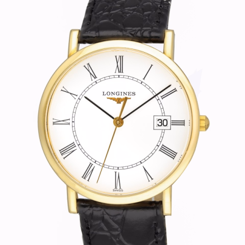 PRESENCE L47776112 IN YELLOW GOLD QUARTZ FULL SET YEAR 2010 34MM