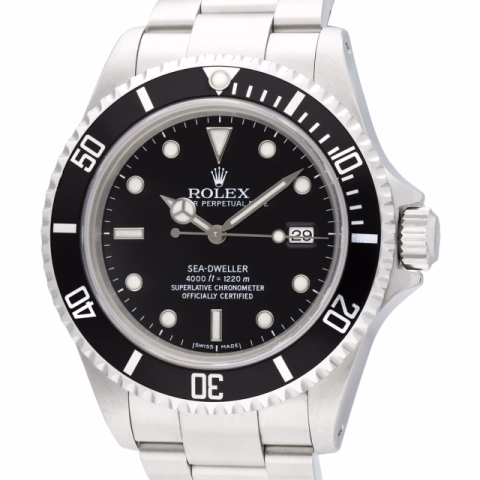 SEA DWELLER 16600 / A58xxxx STAINLESS STEEL BLACK DIAL 40MM YEAR 1999 SERVICE 2022