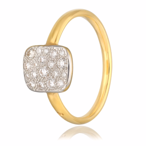 RING POMELLATO SABBIA ROSE GOLD 18KT DIAMONDS ~0.30ct SIZE 13 / 53 WEIGHT 3.08GR 