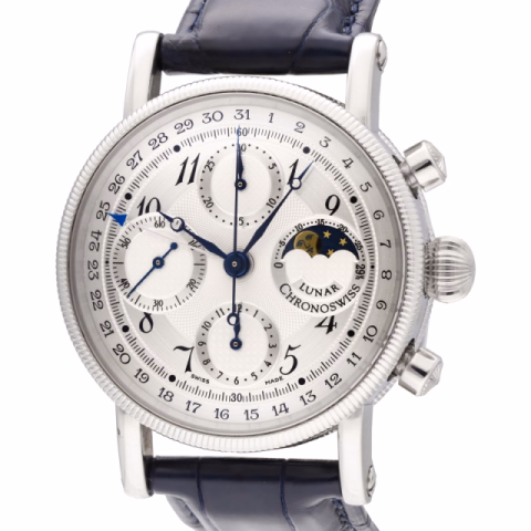 CHRONO SWISS LUNAR CH7523 STAINLESS STEEL 38 MM